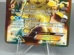 Pikachu EX XY124 XY Holo Black Promo Pokemon - Image 3