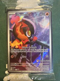 SEALED Pokemon Center Stamp Charcadet Promo - Phantasmal Flames - Near Mint - Image 1