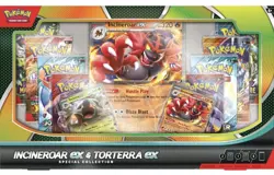 Pokemon TCG Incineroar Ex & Torterra Ex Special Collection Box -Brand New Sealed - Image 1