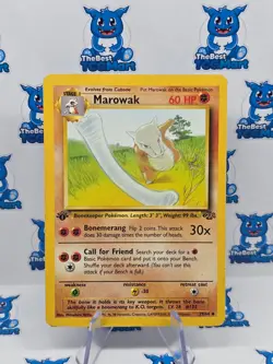 Pokemon Marowak 39/64 1st Edition Jungle MP - Image 1