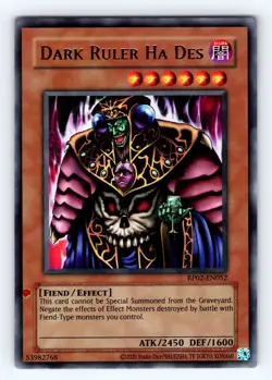 Yugioh Dark Ruler Ha Des RP02-EN052 Ultra Rare - NM ?? - Image 1