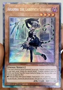 Yugioh *EURO* Arianna the Labrynth Servant TAMA-EN017 Collectors Rare 1st Ed NM - Image 1