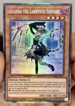 Yugioh *EURO* Arianna the Labrynth Servant TAMA-EN017 Collectors Rare 1st Ed NM - Image 2