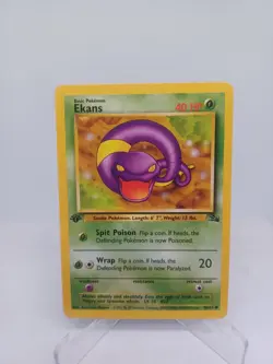 Pokemon Card Ekans 46/62 Fossil WOTC 1st Edition Vintage TCG - Image 1