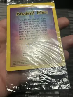 Ancient Mew SEALED Pokemon Unopened 2000 Movie Promo Holo Card - RARE Near Mint - Image 4