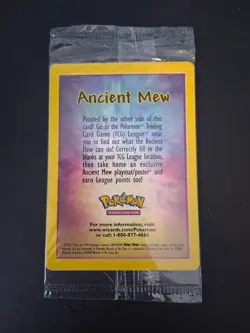 Ancient Mew SEALED Pokemon Unopened 2000 Movie Promo Holo Card - RARE Near Mint - Image 2
