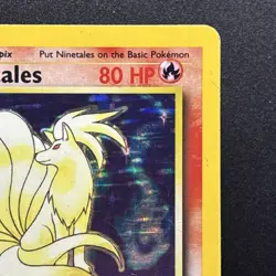 Ninetales 12/102 Holo Rare Base Set Pokemon Card MP - Image 4