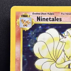 Ninetales 12/102 Holo Rare Base Set Pokemon Card MP - Image 5