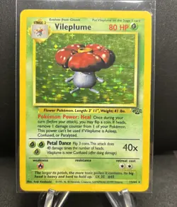 Vileplume 15/64 Jungle Holo Rare Pokemon Card MP - Image 1