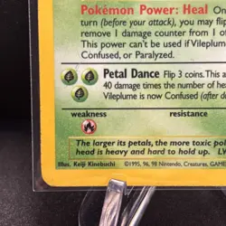 Vileplume 15/64 Jungle Holo Rare Pokemon Card MP - Image 2