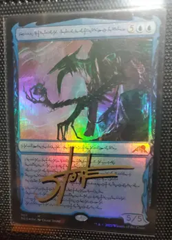 MTG FOIL JIN-GITAXIAS, PROGRESS TYRANT PHYREXIAN SHADOW SIGNED BY CHASE STONE - Image 1