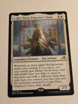 Light-Paws, Emperor's Voice X1 NEO MTG Kamigawa Neon Dynasty - Image 1