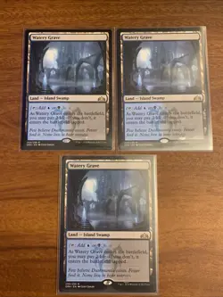 MTG Watery Grave Guilds of Ravnica Regular X3 Magic The Gathering - Image 1