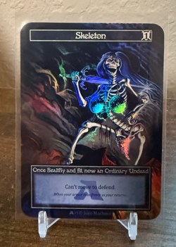 Sorcery - Gothic - Skeleton Promo Alpha Investments Foil Exclusive - Image 1
