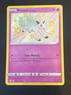 CARTE POKEMON PONYTA DE GALAR SV047/SV122 FR ULTRA EB DESTINEES RADIEUSES - NEUF - Image 1