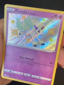 CARTE POKEMON PONYTA DE GALAR SV047/SV122 FR ULTRA EB DESTINEES RADIEUSES - NEUF - Image 2