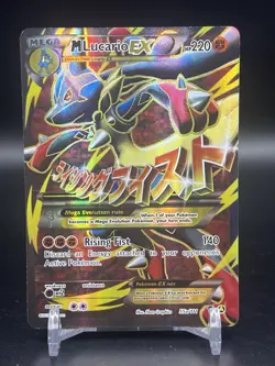 Mega M Lucario Ex 55a/111 Furious Fists Ultra Rare Full Art Holo Pokemon NM - Image 1