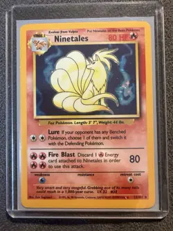 Pokemon TCG Ninetales 12/102 Holo (C) 1999 Wizards. Mint Condition - Image 2