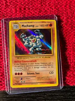 Pokemon Machamp Prerelease Stamp XY Evolutions 59/108 Holo - Image 1