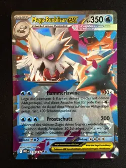 Mega Rexblisar ex 36/132 Holo Double Rare Pokemon Mega Evolution MEG NM Deutsch - Image 1