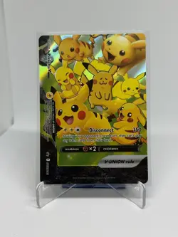 POKEMON! Pikachu V-Union SwSH Black Star Promo Set of 4 NM - Image 4