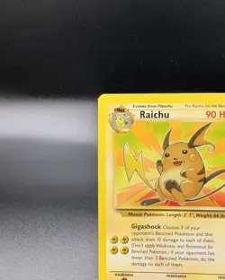 Raichu 29/62 - Fossil Regular - Vintage Pokemon TCG WOTC - LP - Image 2
