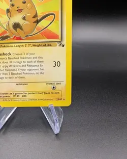 Raichu 29/62 - Fossil Regular - Vintage Pokemon TCG WOTC - LP - Image 5