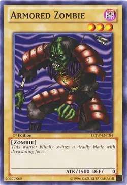 Armored Zombie - LCJW-EN184 - Common - 1st Edition - Lightly Played - Image 1