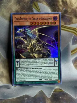 Yugioh PRIZE CARD Chaos Emperor, the Dragon of Armageddon YCSW-EN011 Super NM - Image 3