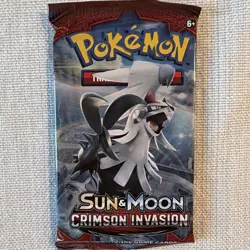 4x Sun And Moon Crimson Invasion Art Set Sealed Pokemon Card Booster Pack ?? - Image 2