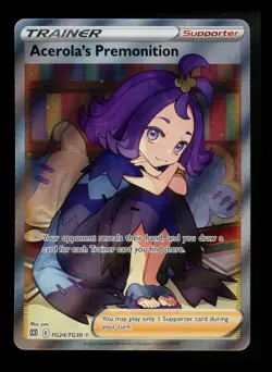 Acerola's Premonition TG24/TG30 Brilliant Stars 2022 Full Art Pokemon Card TCG - Image 1
