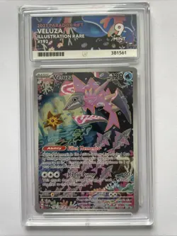 Pokemon TCG Veluza Card 192/182 Illustration Rare Paradox Rift Ace MINT 9 - Image 1