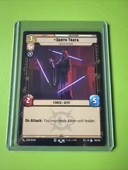 Star Wars: Unlimited - Darth Traya - Legendary Card Secrets of Power NM/M 188 - Image 1