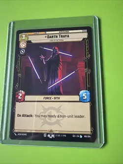 Star Wars: Unlimited - Darth Traya - Legendary Card Secrets of Power NM/M 188 - Image 2