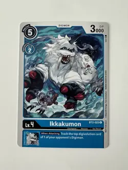 DIGIMON Card Game Ikkakumon BT2-025 C Official Tournament Pack 3 Single Card NM - Image 1
