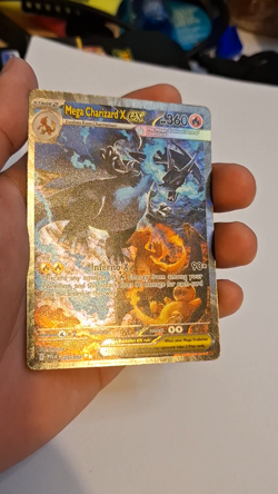 M/NM Mega Charizard X ex 125/094 Phantasmal Flames Pokemon card English TCG NEW - Image 2