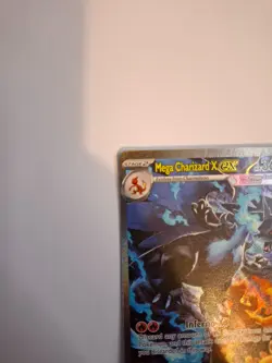 M/NM Mega Charizard X ex 125/094 Phantasmal Flames Pokemon card English TCG NEW - Image 3