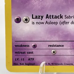Sabrina's Slowpoke 95/132 - Gym Heroes Unlimited Edition - WOTC Pokemon Card NM - Image 4
