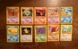 10 VINTAGE Pokemon Cards from Various Classic Sets!! - Image 1