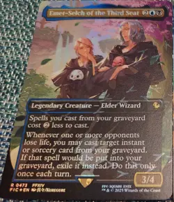 Emet-Selch of the Third Seat - Chocobo Track Foil - Final Fantasy MTG - FIN #473 - Image 1