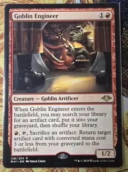 Goblin Engineer, MH1, Regular, MTG, NM++, #128 - Image 1