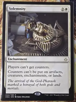 Solemnity, Hour of Devastation, Regular, MTG, NM++, #22 - Image 1
