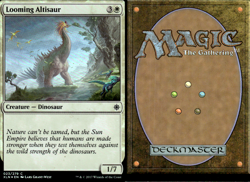 Magic the Gathering -MTG-Looming Altisaur Foil LP - Image 1