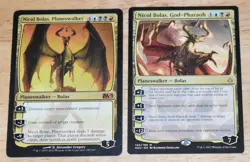 MTG 2x Planeswalker Nicol Bolas Planeswalker & God-Pharaoh - Image 1