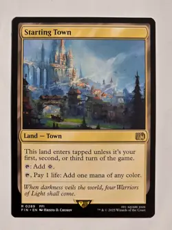 Starting Town R0289 Regular Final Fantasy Magic the Gathering NM Never Played - Image 1