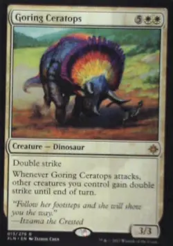 Goring Ceratops - Ixalan: #13, Magic: The Gathering Nm R141 - Image 1