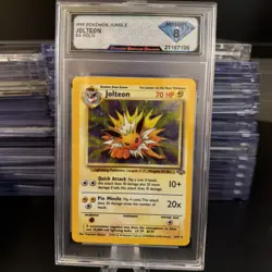 1999 Mint 8 Pokemon TCG Jolteon Jungle Holo 4/64 - Image 1