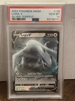 Pokemon 2022 Lugia V 138/195 Silver Tempest GEM MINT PSA 10 - Image 1