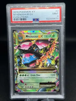 Pokemon TCG Mega Venusaur EX Ultra Rare Card 2/108 Evolutions PSA 9 MINT - Image 1