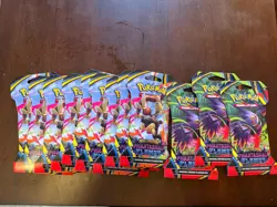 Pokemon TCG Mega Evolution Phantasmal Flames Sleeved Booster Lot of 12 - Image 1